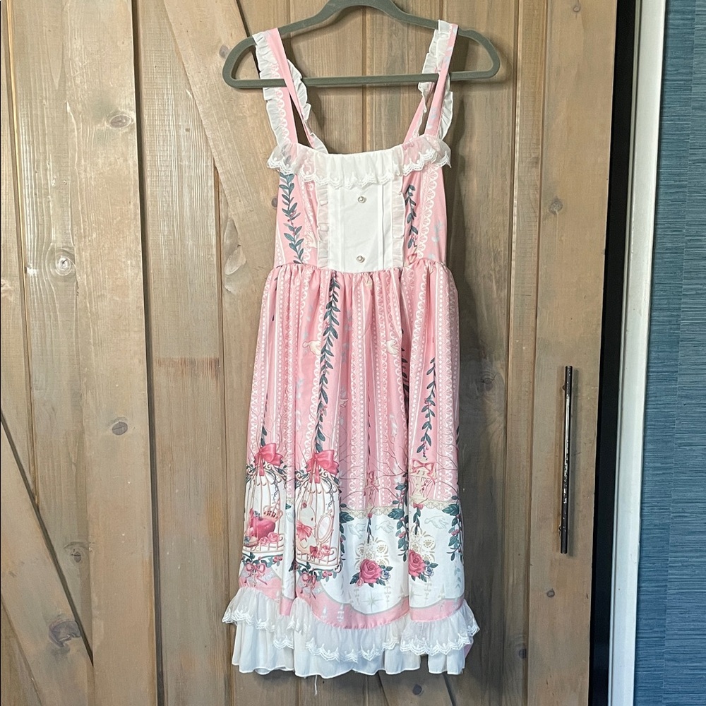Pink Bunny Prairie Anime Dress